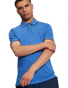 Signature Pique Polo in Cobalt