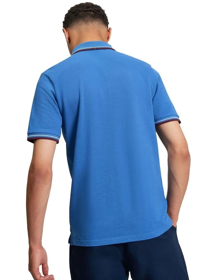 Signature Pique Polo in Cobalt image 2