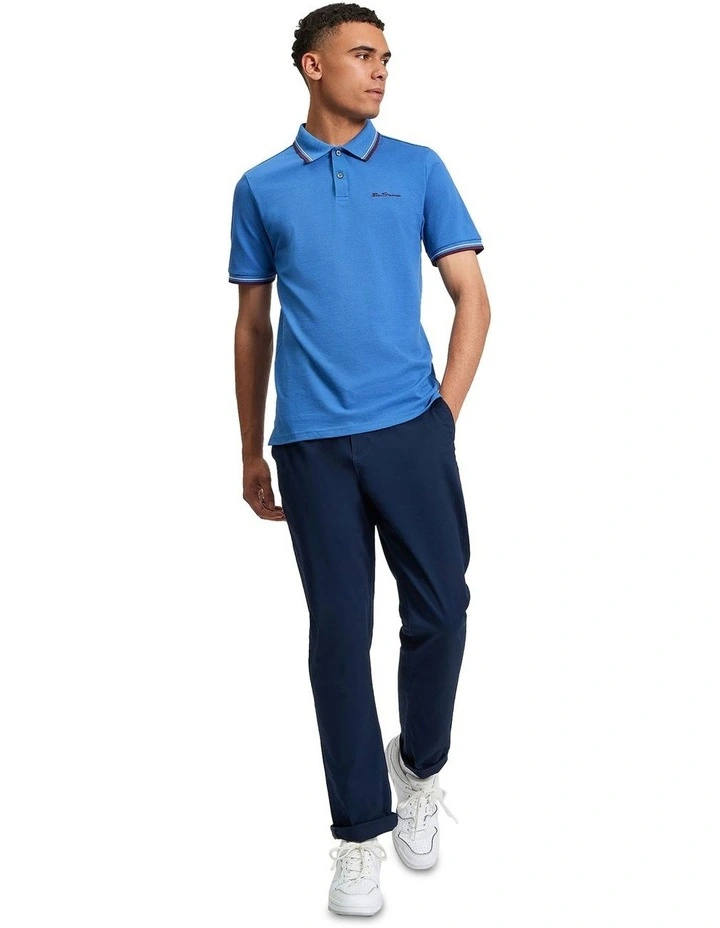 Signature Pique Polo in Cobalt image 3