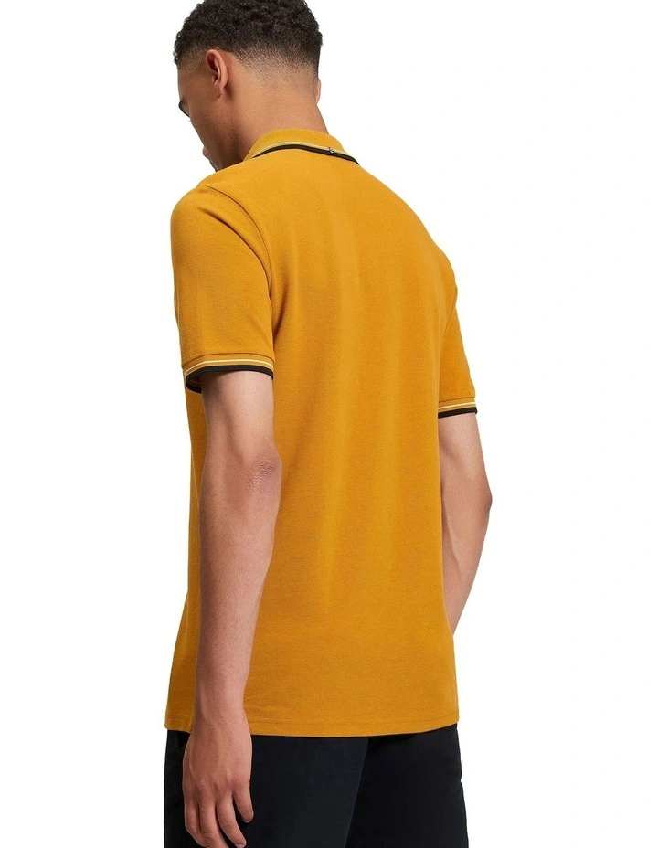 Signature Pique Polo in Mustard image 2