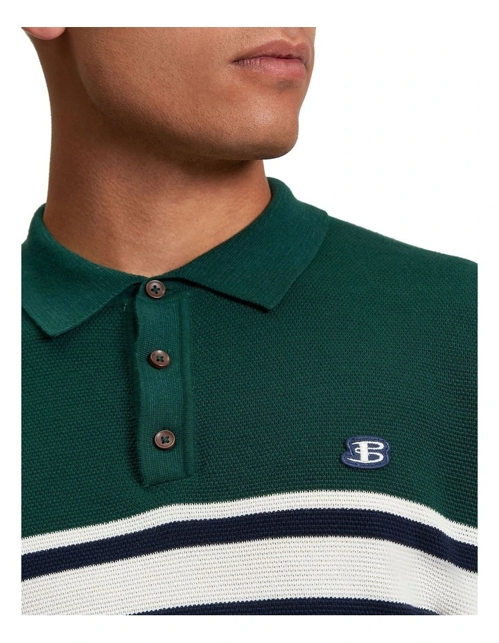 Sport Block Polo in Dark Navy image 4