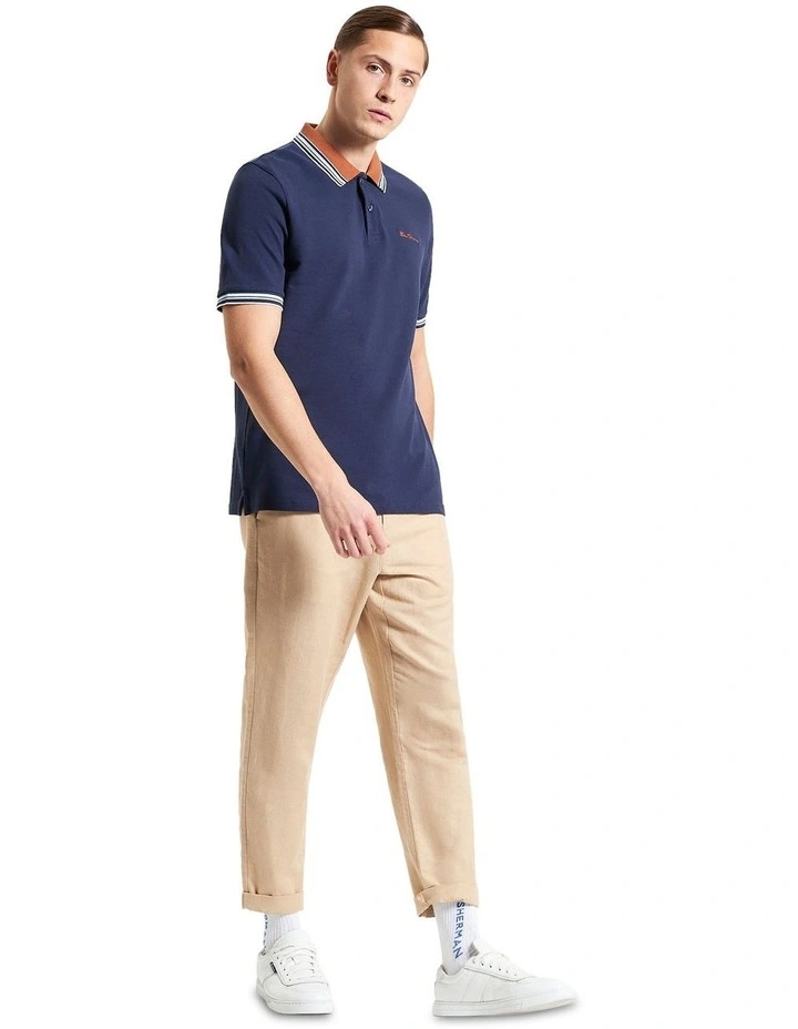 House Collar Polo in Dark Navy image 3