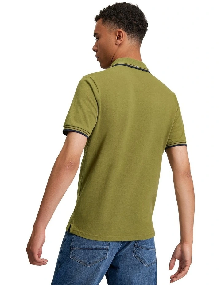 Signature Pique Polo Shirt in Green image 2