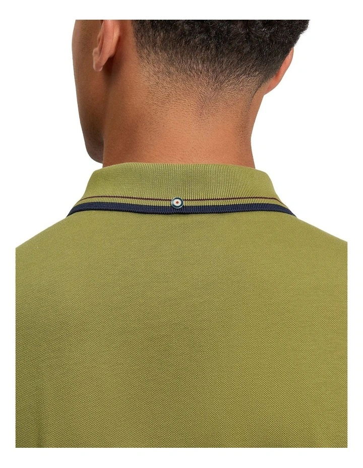 Signature Pique Polo Shirt in Green image 4