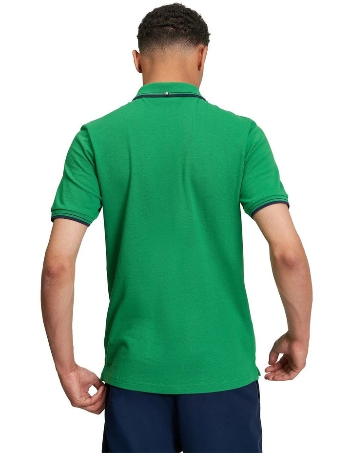 Signature Pique Polo Shirt in Hunter Green image 2