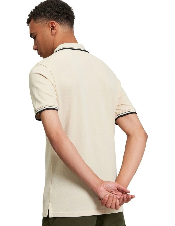 Signature Pique Polo Shirt in Fog image 2