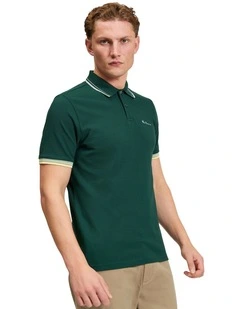 Signature Pique Polo in Forest