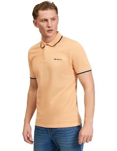 Signature Pique Polo in Coral