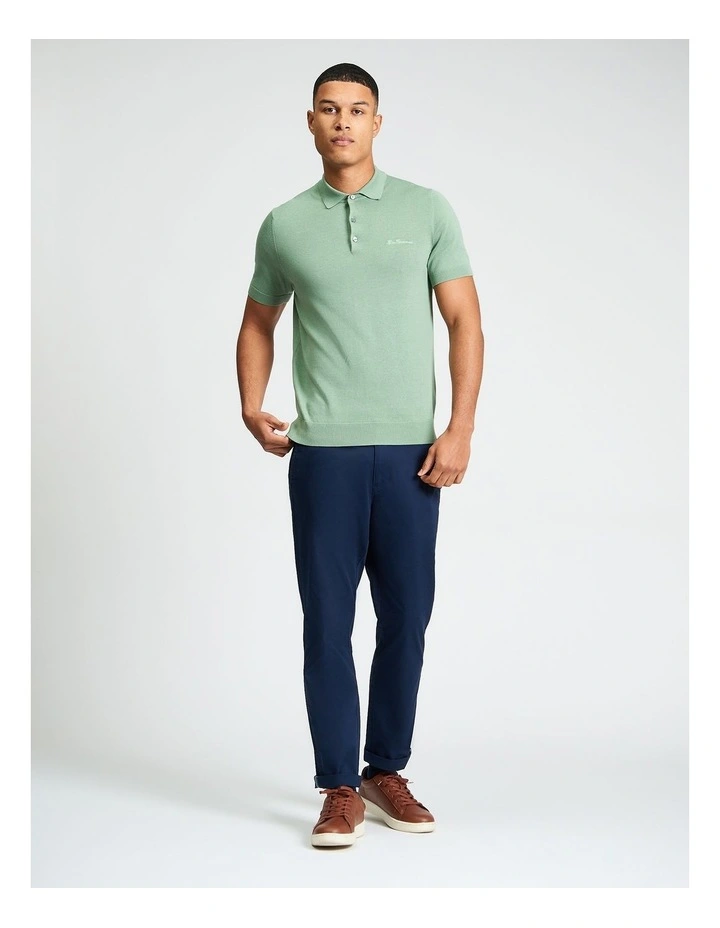Signature Short Sleeve Polo Sage image 3