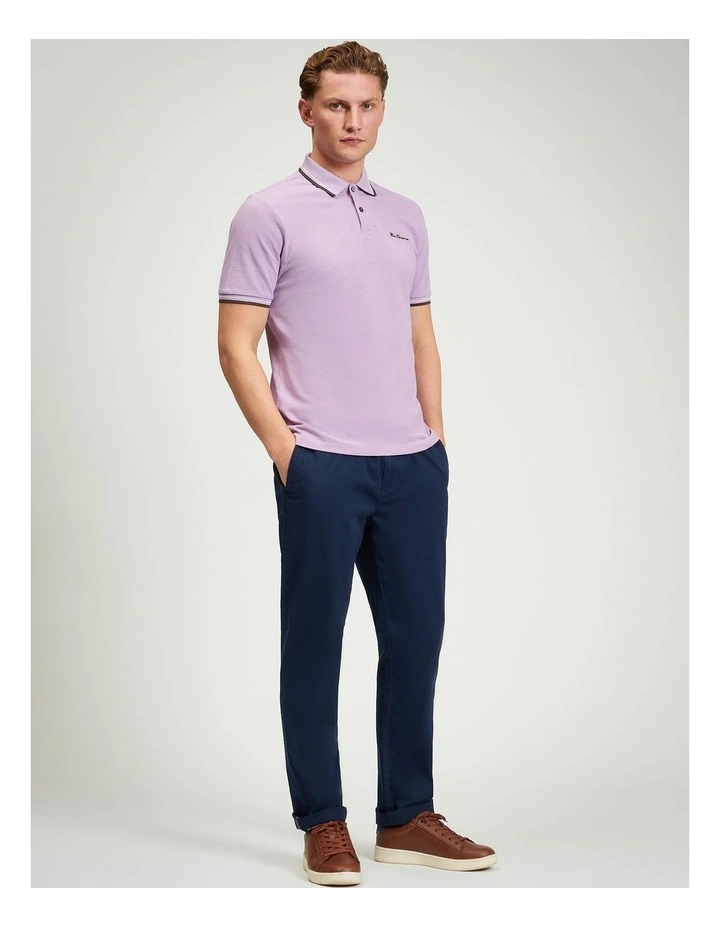 Signature Pique Polo in Purple image 3