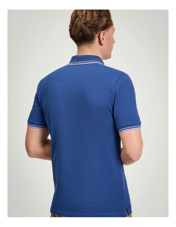 Signature Pique Polo in Blue Ink image 2
