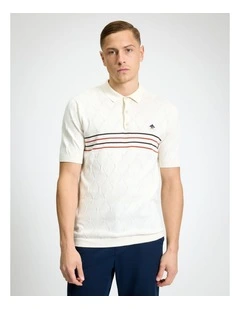 Texture Sport Polo in Ivory