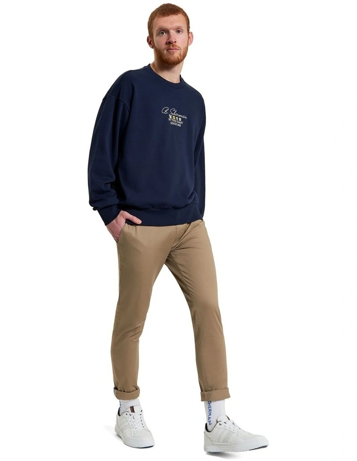 By The Coast Crew Nexk in Dark Navy image 3