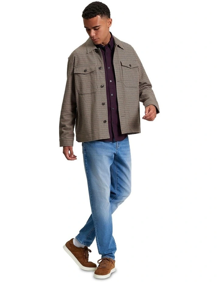 Check Jacket in Light Brown image 3