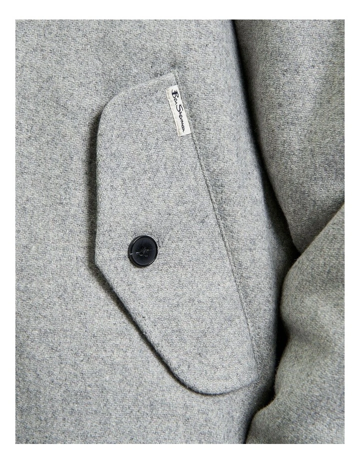 Wool Melange Bomber in Grey image 4
