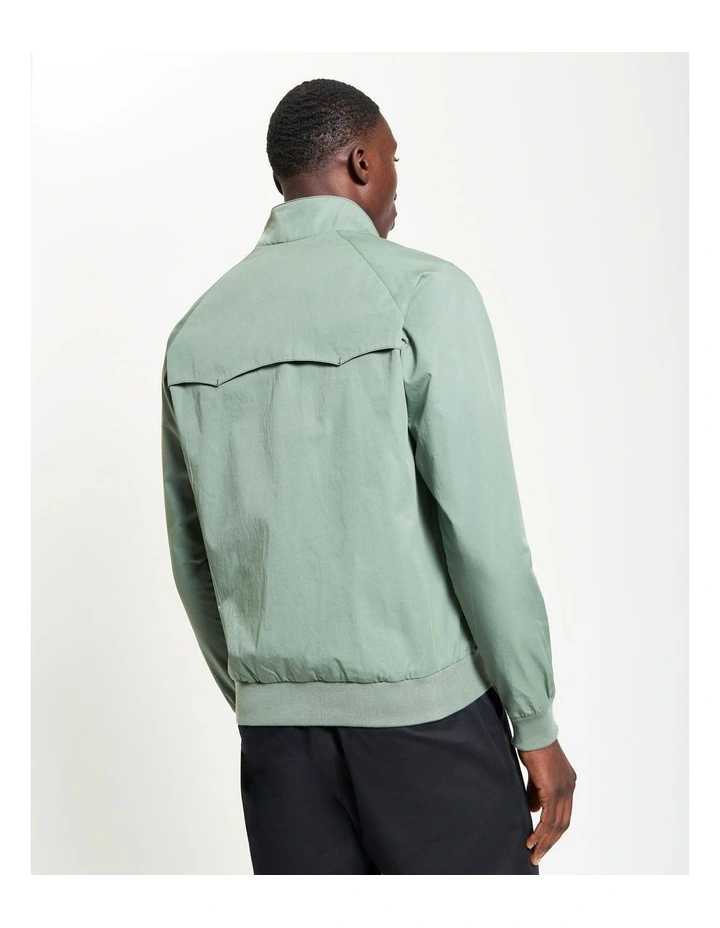 Signature Harrington Jacket in Pale Khaki image 2