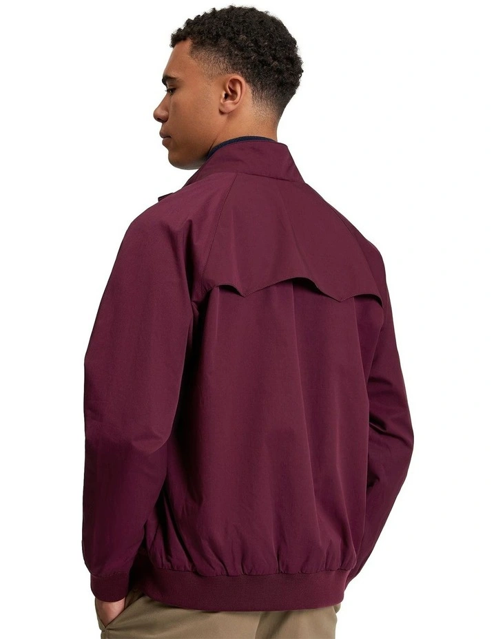 Signature Harrington Jacket in Dark Wine image 3