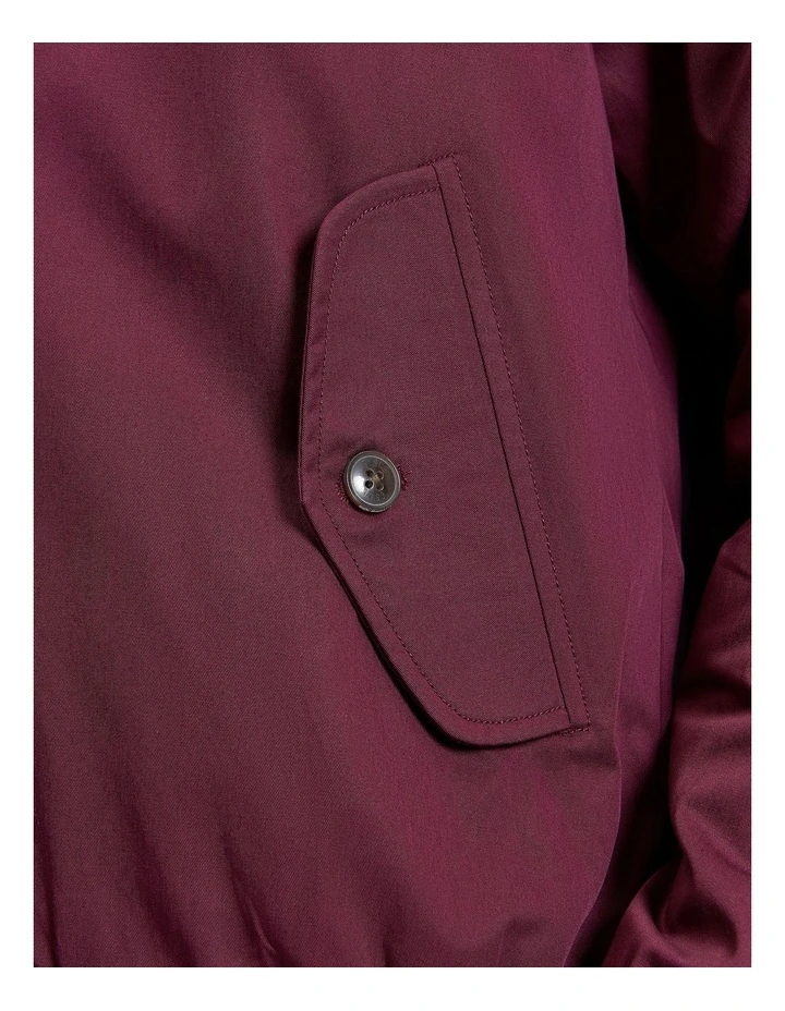 Signature Harrington Jacket in Dark Wine image 5