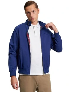 Signature Harrington Jacket in Persian Blue