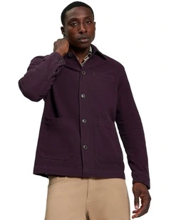 Warm Chore Jacket in Dark Wine