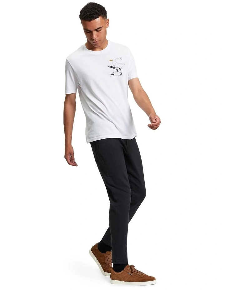 5 Pocket Twill Trouser in Black image 3