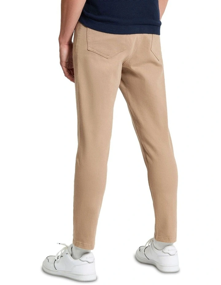 5 Pocket Twill Trouser in Stone image 2