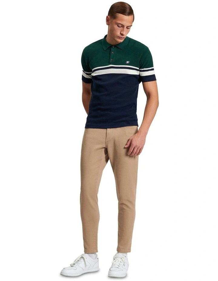 5 Pocket Twill Trouser in Stone image 3