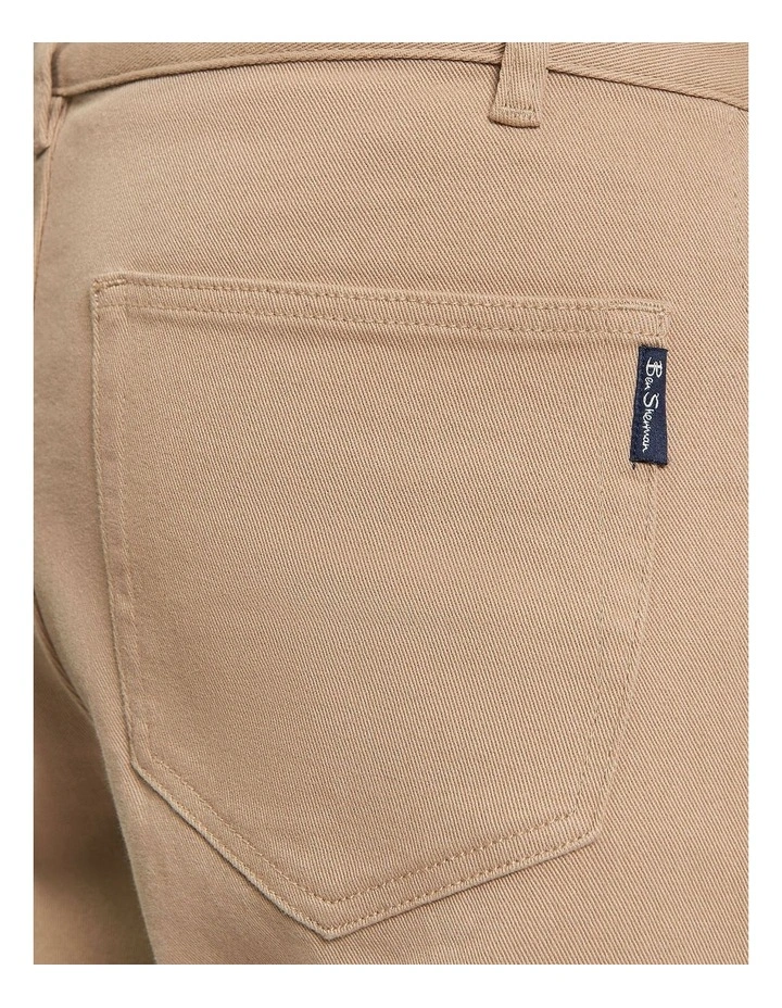 5 Pocket Twill Trouser in Stone image 4