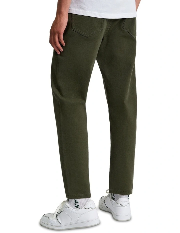 5 Pocket Twill Trouser in Khaki image 2