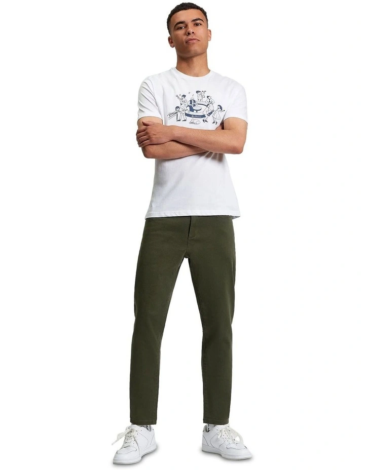 5 Pocket Twill Trouser in Khaki image 3