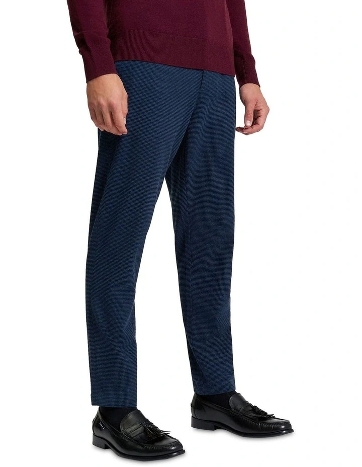 Puppytooth Trouser in Marine image 1