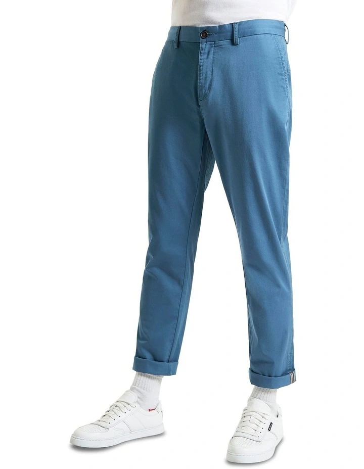 Signature Slim Stretch Chino in Airforce image 1