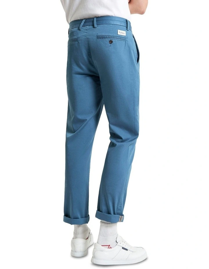 Signature Slim Stretch Chino in Airforce image 2