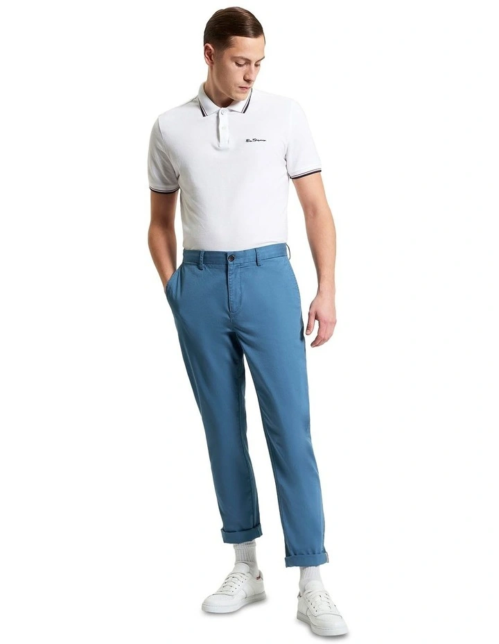 Signature Slim Stretch Chino in Airforce image 3