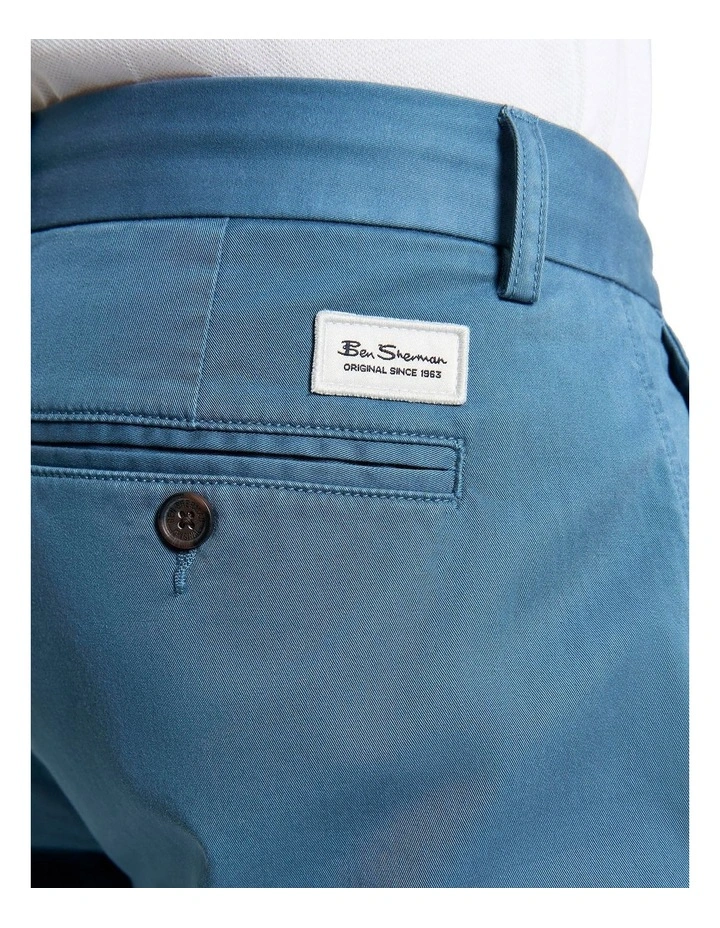 Signature Slim Stretch Chino in Airforce image 4