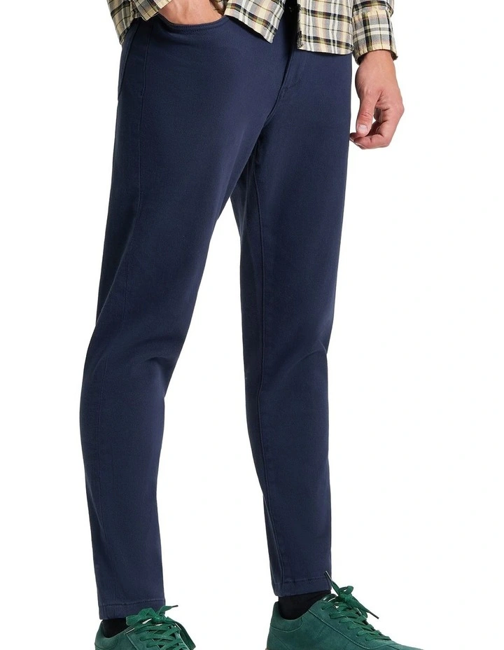 5 Pocket Twill Trouser in Dark Navy image 1