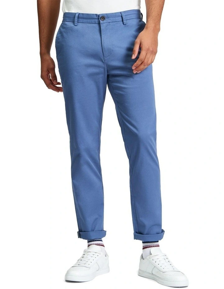 Signature Slim Stretch Chino in Indigo image 1