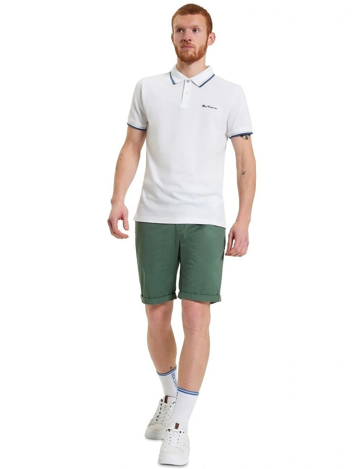 Signature Chino Short in Pale Khaki image 3
