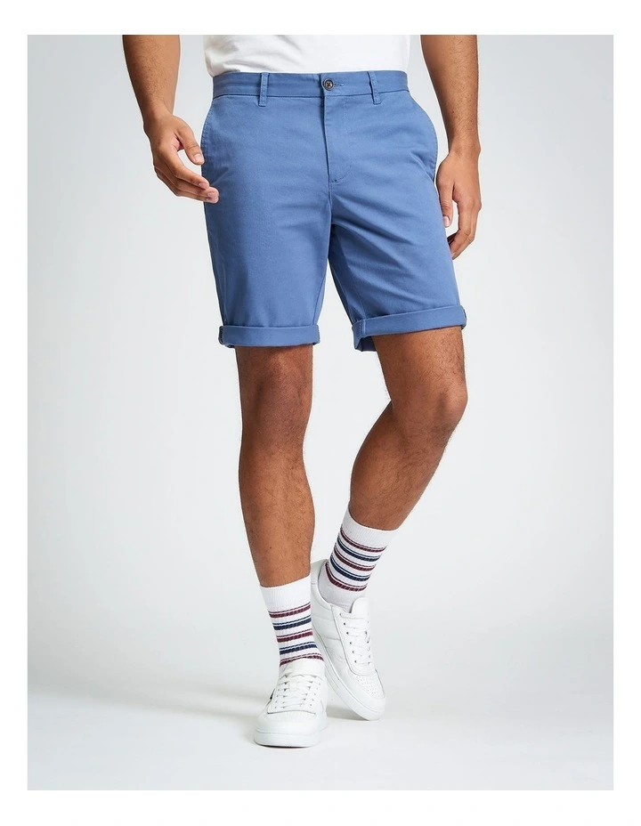 Signature Chino Short in Indigo image 1