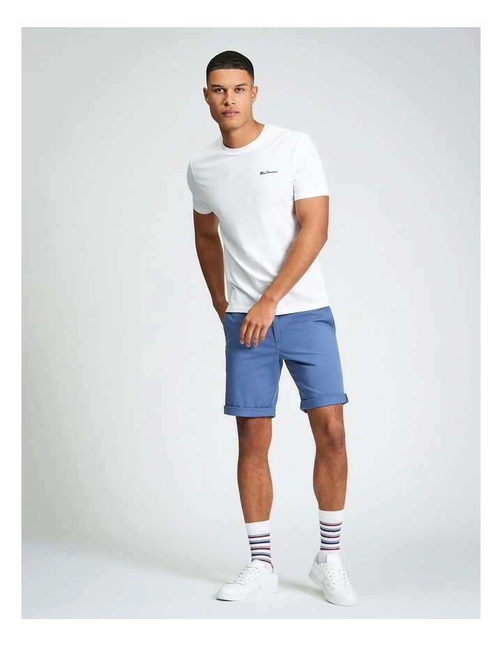 Signature Chino Short in Indigo image 3