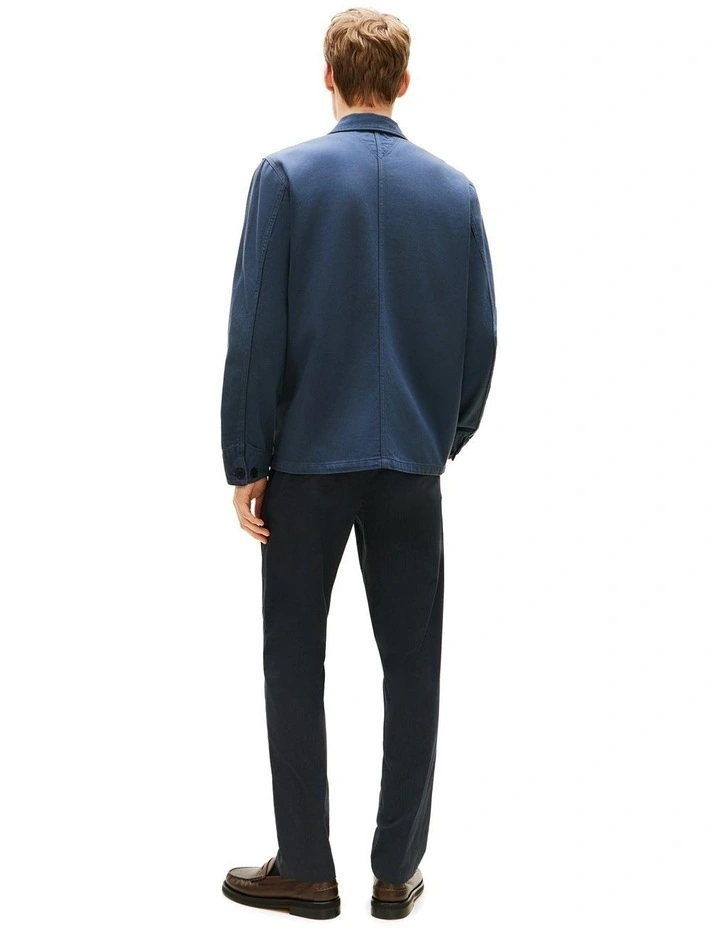 Washed Denim Chore Jacket in Navy image 2