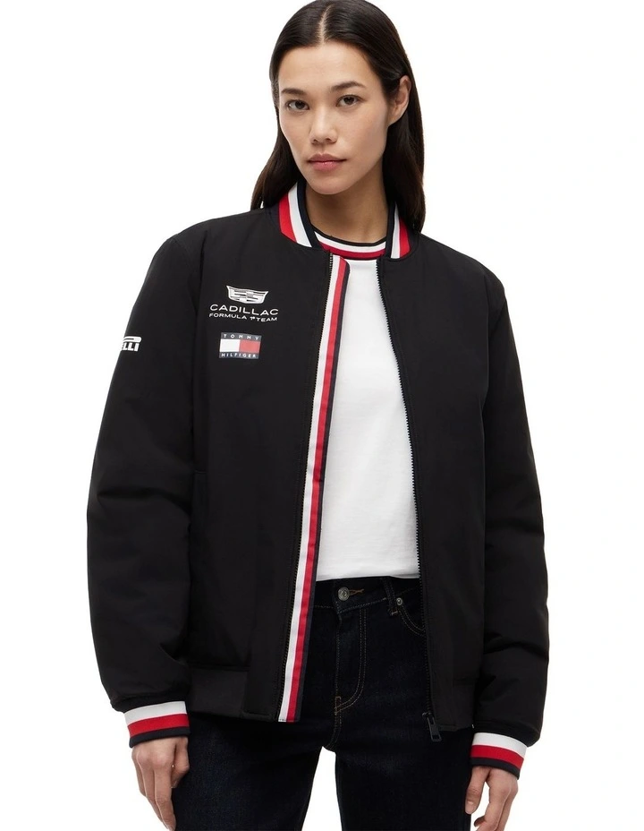 Cadillac Formula 1 Team Replica Varsity Jacket in Black image 2