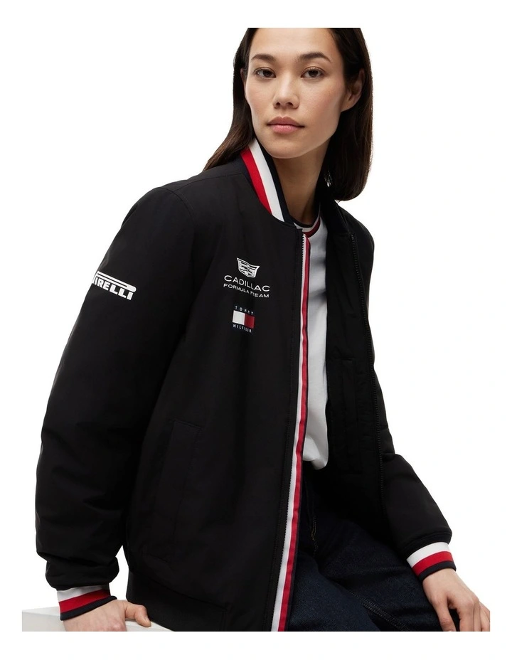 Cadillac Formula 1 Team Replica Varsity Jacket in Black image 4