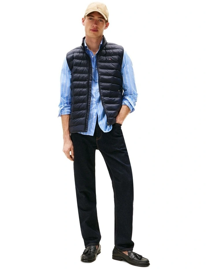 Packable Quilted Vest in Navy image 4