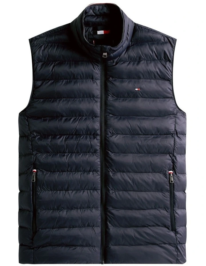 Packable Quilted Vest in Navy image 6
