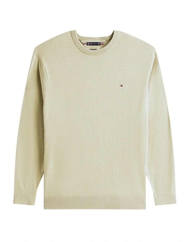 Big And Tall Flag Embroidery Jumper With Cashmere in Green image 6