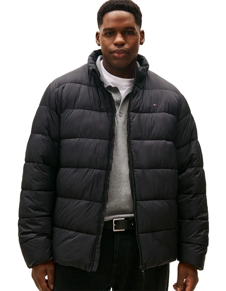 Big &And Tall Water Repellent Ripstop Jacket in Black image 1