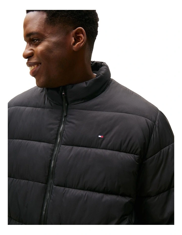 Big &And Tall Water Repellent Ripstop Jacket in Black image 2