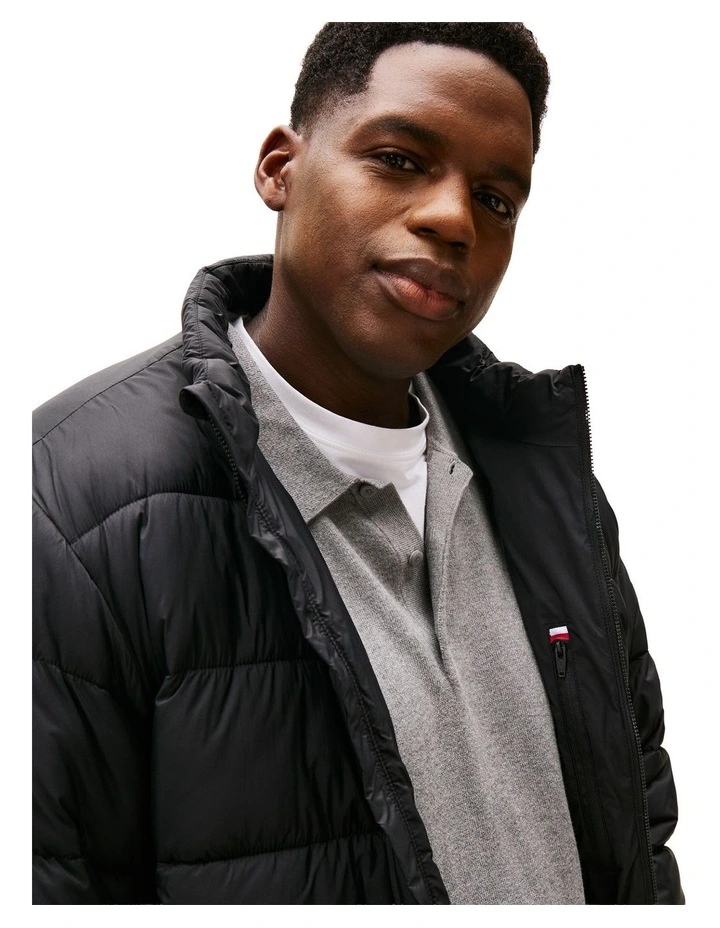 Big &And Tall Water Repellent Ripstop Jacket in Black image 3