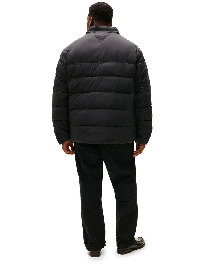 Big &And Tall Water Repellent Ripstop Jacket in Black image 4